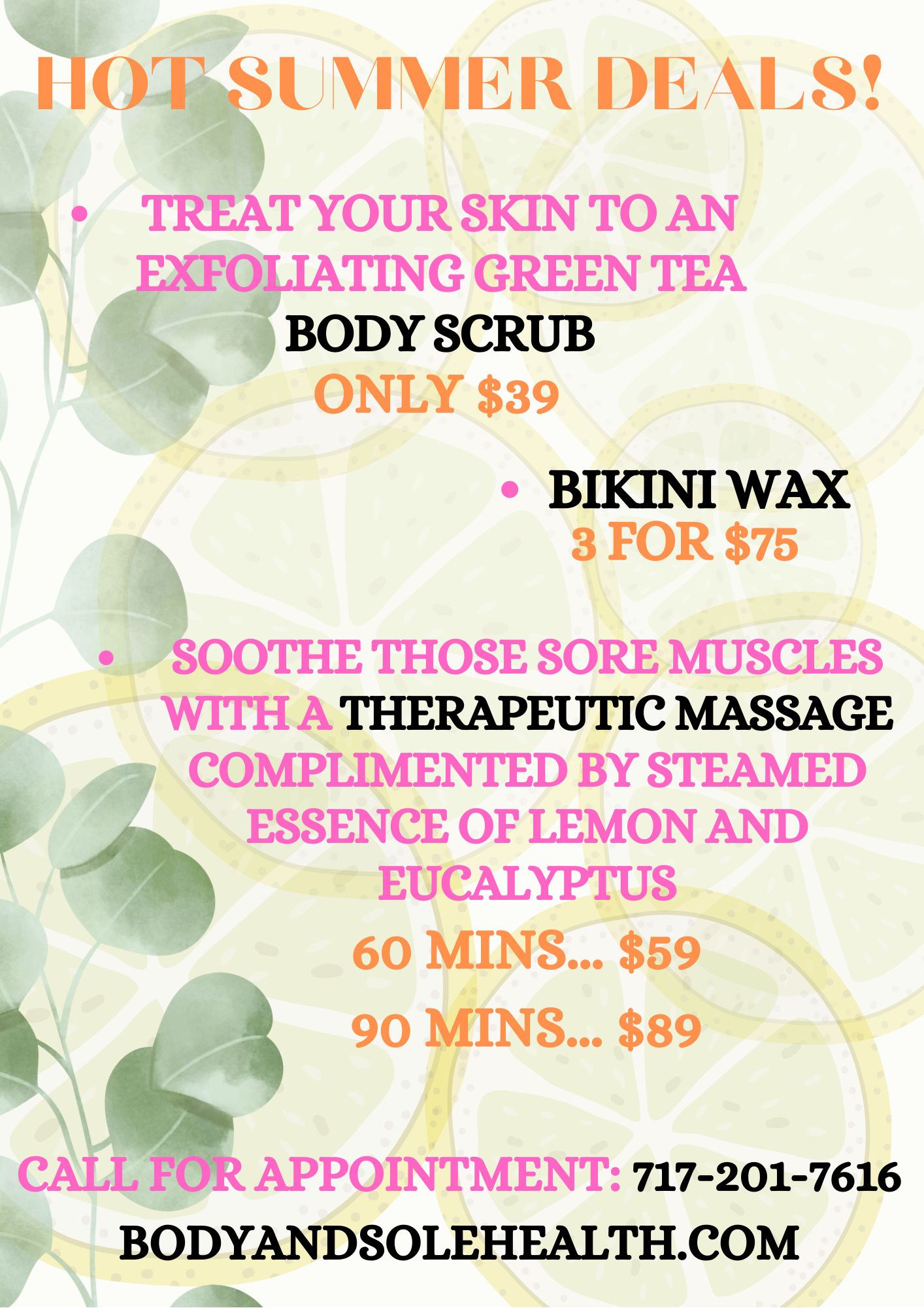 Spa Massage Specials And Packages Lancaster Pa